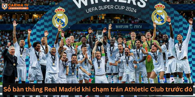 Số bàn thắng Real Madrid khi chạm trán Athletic Club trước đó